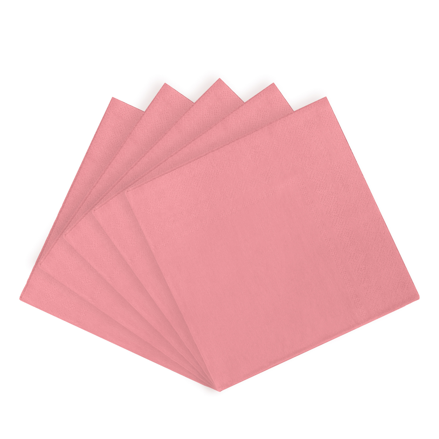 Pink Paper Beverage Napkins - 50 Ct.: 9.75 in. x 9.75 in.