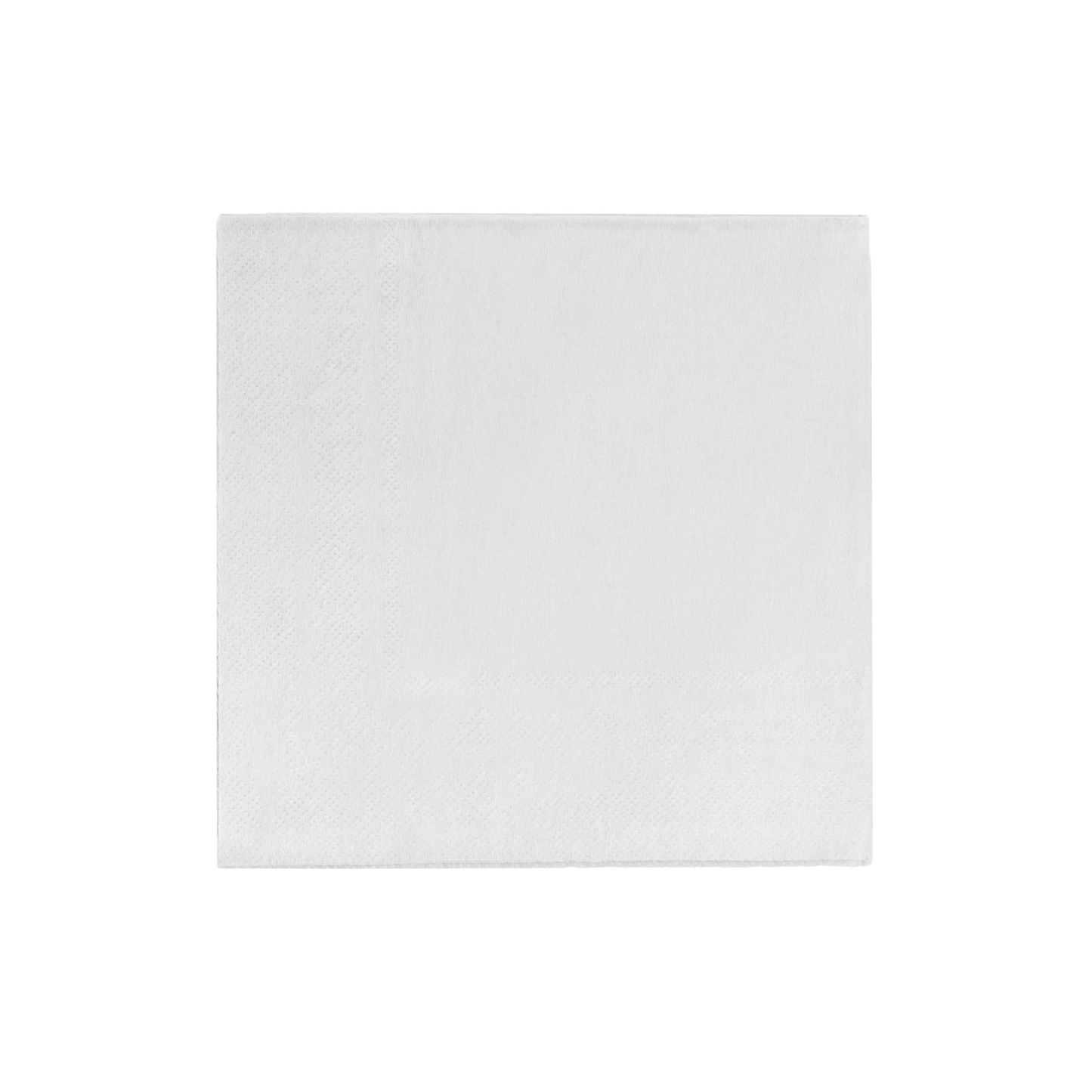 White Paper Beverage Napkins - 50 Ct.: 9.75 in. x 9.75 in.