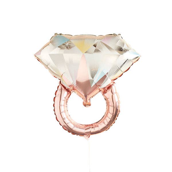 Rose Gold Ring 26" Shaped Foil Balloon