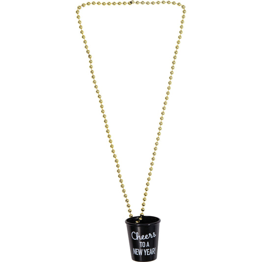 New Year's Necklace w/ Shot Glass Favor