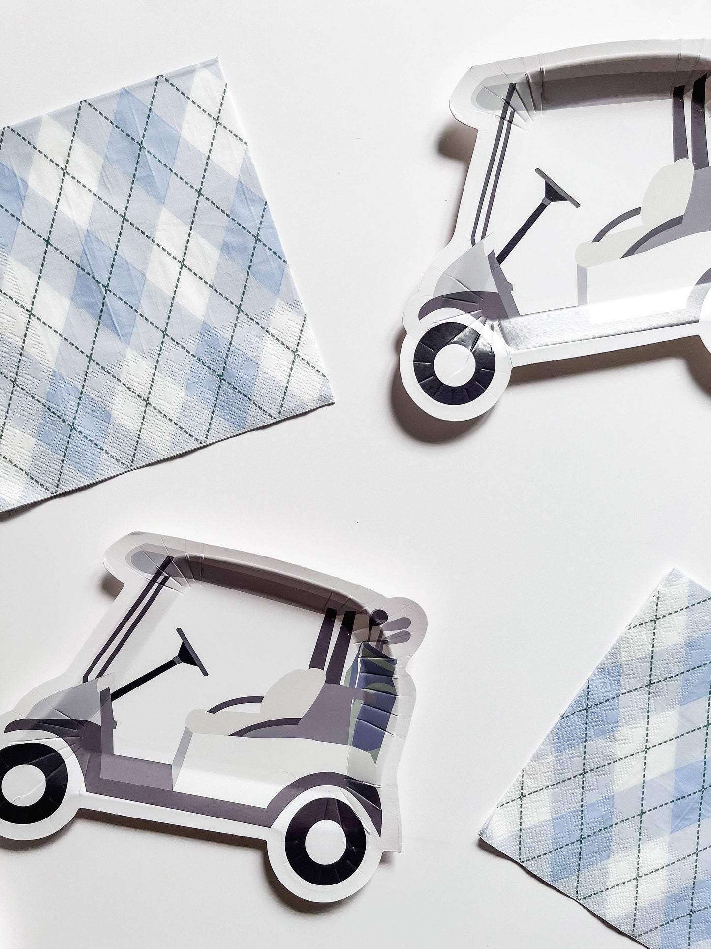 Golf Cart Paper Party Plates